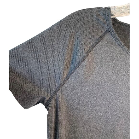 DULUTH TRADING CO. Heather Gray Short Sleeve Breezeshooter Athletic Tee Small - Picture 6 of 9